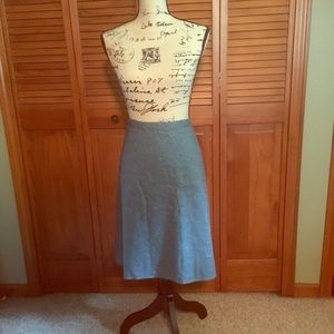 Beautiful embroidered teal knee length skirt!